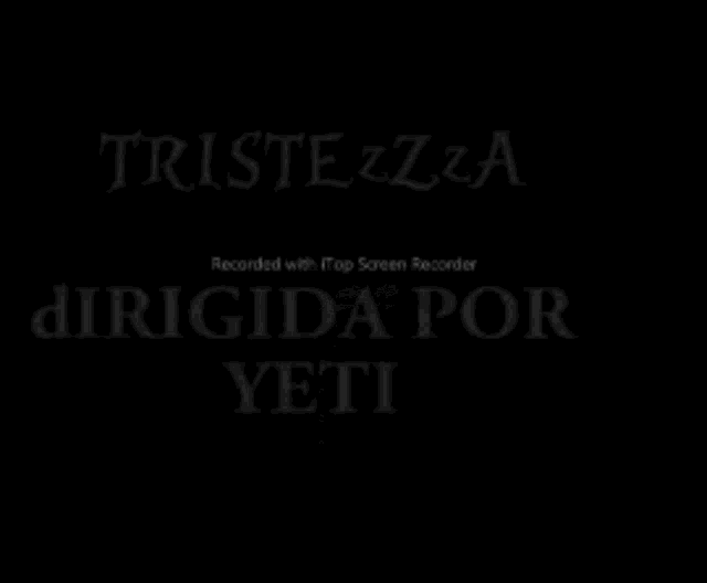 a black and white image of a minecraft game called tristezza dirigida por yeti