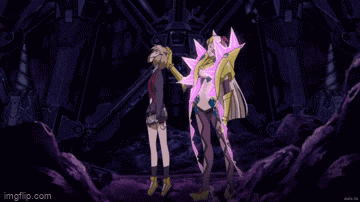 a gif of a girl falling from the sky with imgflip.com at the bottom of the screen