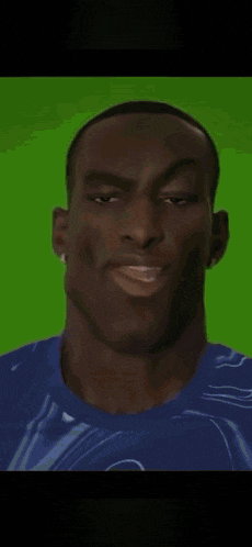 a cartoon drawing of a man with his eyes closed