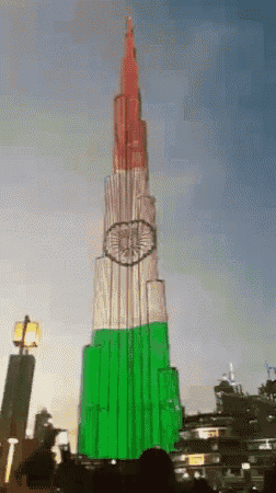 Indian National Flag GIF - Indian National Flag Burj Khalifa GIFs