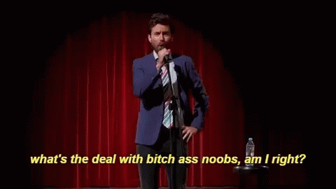 Bitch Ass Noobs Noob GIF - Bitch Ass Noobs Noob Stand Up GIFs