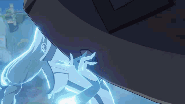 a cartoon character is being struck by a lightning strike