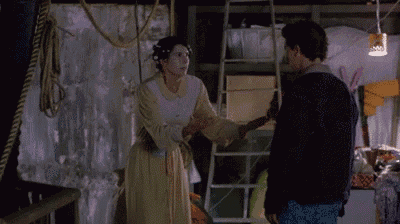 a man and woman shaking hands with the words i 've invented my own gesture