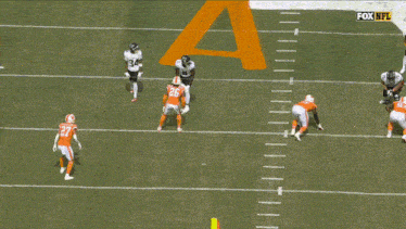 a fox nfl football game is being played on the field