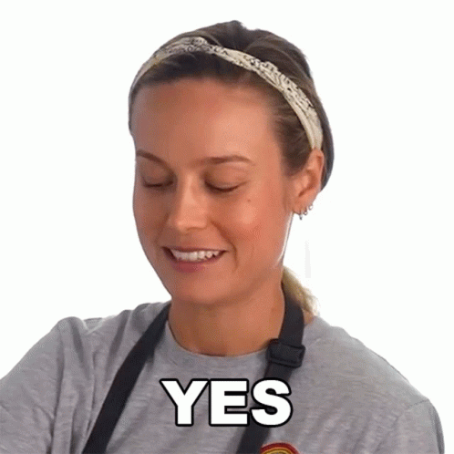 Yes Brie Larson GIF - Yes Brie Larson Yeah GIFs