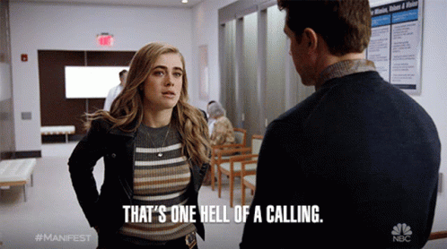 Thats One Hell Of A Calling Melissa Roxburgh GIF - Thats One Hell Of A Calling Melissa Roxburgh Michaela Stone GIFs