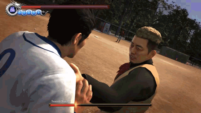 two men are fighting in a video game and one of them has the number 0 on their jersey