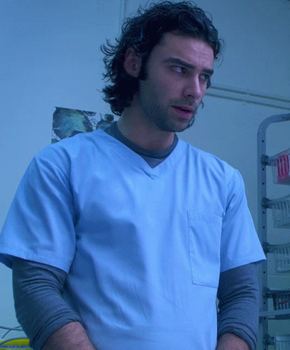 Mitchell Hospital Porter As A Cover GIF - Mitchell Hospital Porter As A Cover Vampire GIFs