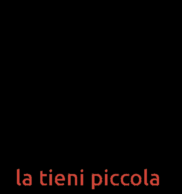 a man is kissing another man 's neck and the words latieni piccola are visible