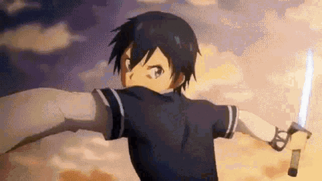 Anime Anime Boy Mad GIF - Anime Anime Boy Mad Sword Art Online GIFs