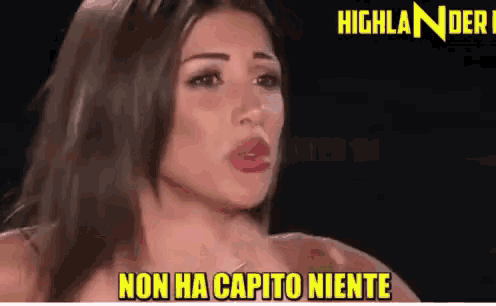 a woman says non ha capito niente in a video