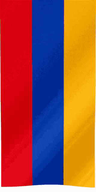 a red blue and yellow flag is displayed on a white background