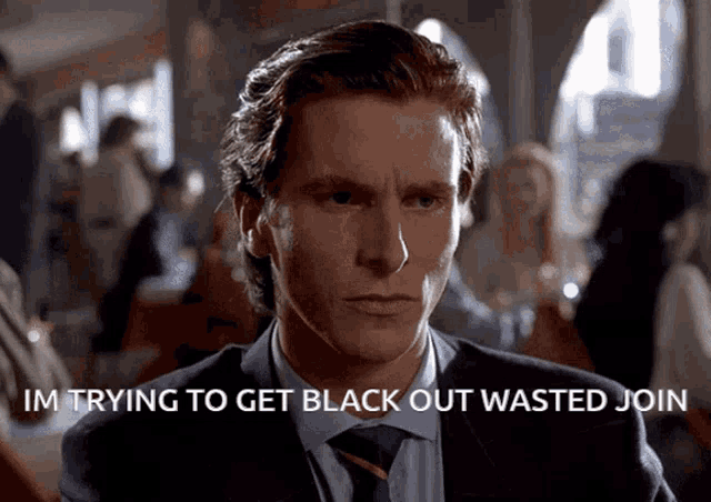 Psycho Patrick Bateman GIF