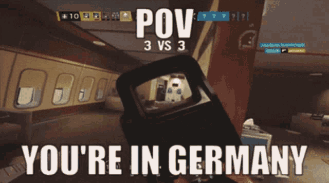 a screenshot of a video game that says pov 3 vs 3
