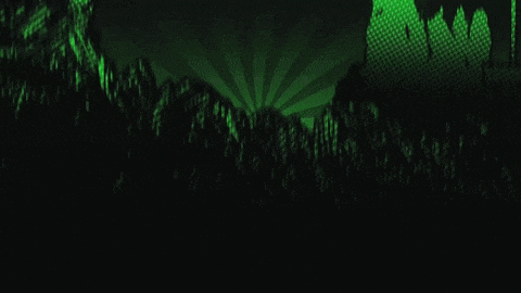 a green and purple poster with the words esse acidente on it