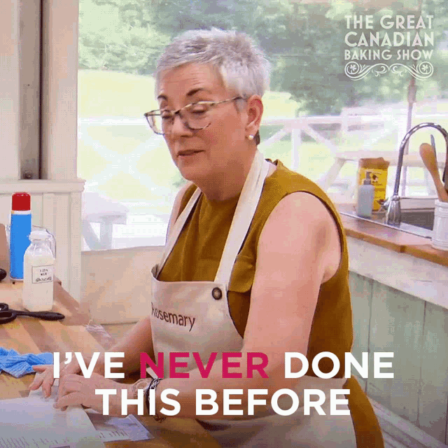 Ive Never Done This Before Rosemary GIF - Ive Never Done This Before Rosemary The Great Canadian Baking Show GIFs