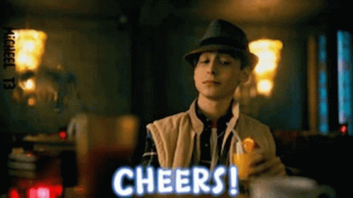 Cheers Aidan Gallagher GIF - Cheers Aidan Gallagher GIFs