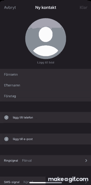 a screenshot of a phone screen with a person 's face in a circle