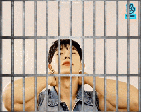 Wonhophilia Jail GIF - Wonhophilia Wonho Jail GIFs