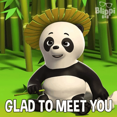 Glad To Meet You Bai GIF - Glad To Meet You Bai Blippi Wonders Educational Cartoons For Kids GIFs