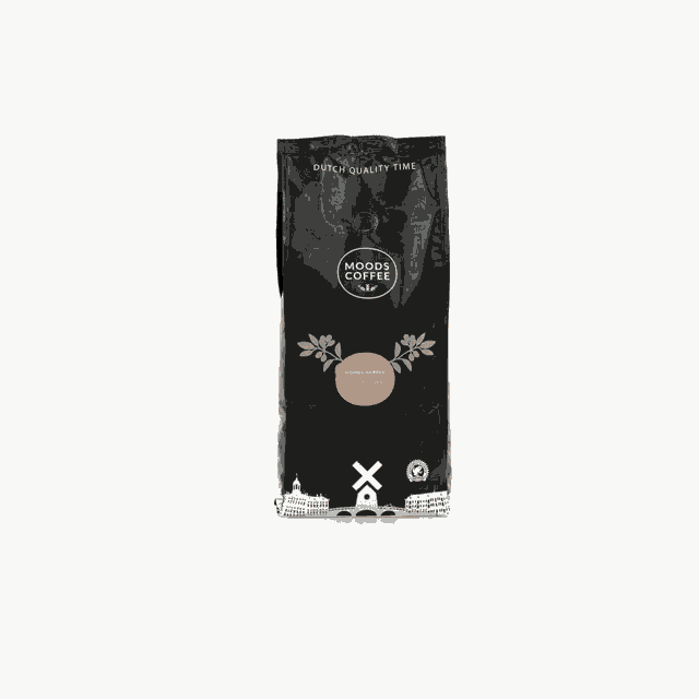 a bag of brooks coffee is on a table