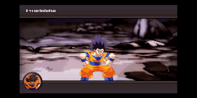 a screenshot of a video game with the name escarinjutsu on the top