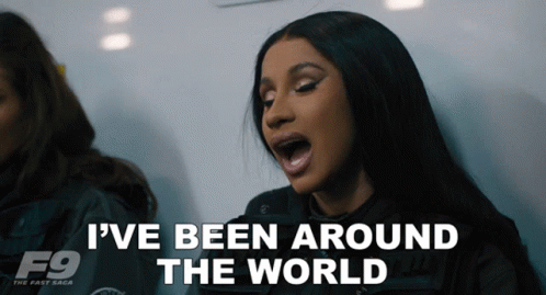 Ive Been Around The World Leysa GIF - Ive Been Around The World Leysa Cardi B GIFs