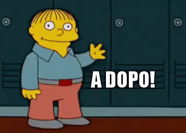 Dopo Ci Vediamo Dopo A Dopo Ralph I Simpson The Simpsons GIF - Dopo A Dopo Ci Vediamo Dopo GIFs