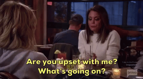 Bethenny Real Housewives Of New York GIF - Bethenny Real Housewives Of New York Are You Upset With Me GIFs