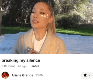 ariana grande is breaking her silence with a video
