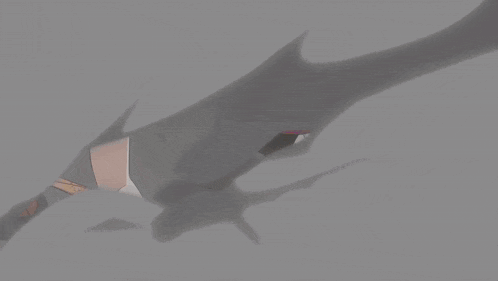 a cartoon drawing of a pink monster with a huge mouth and teeth