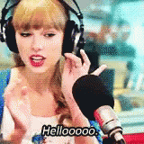 Taylor Swift Hello GIF - Taylor Swift Hello Mic GIFs