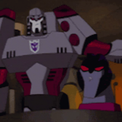 Transformers Animated Megatron GIF - Transformers Animated Megatron Head Slap GIFs