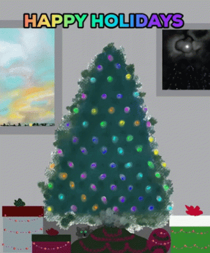 Happy Holiday Merry Christmas GIF - Happy Holiday Merry Christmas Christmas Tree GIFs
