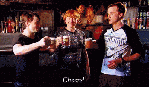 Cheers Harry Potter GIF - Cheers Harry Potter Daniel Radcliffe GIFs
