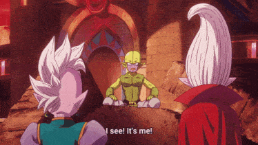 a cartoon character says " i see ! it 's me "
