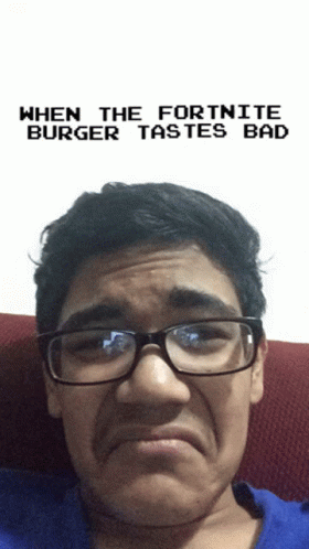 Fortnite Burger Taste Bad Frowning GIF - Fortnite Burger Taste Bad Frowning Not Good GIFs