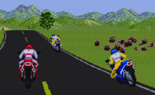 Sega Genesis Electronic Arts GIF - Sega Genesis Electronic Arts Road Rash GIFs
