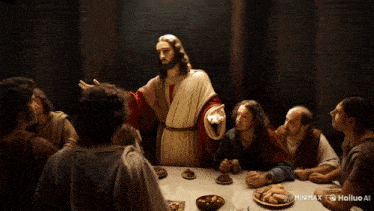 a painting of jesus giving a sermon to a group of men