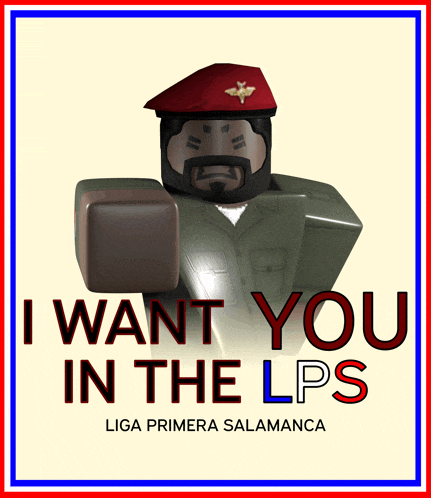 a poster that says i want you in the lps on it