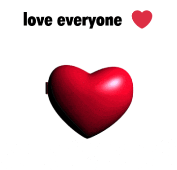 a heart shaped mirror with the words love everyone on it
