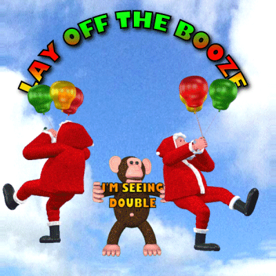Lay Off The Booze Boozy Santa GIF - Lay Off The Booze Boozy Santa Drunk Father Christmas GIFs