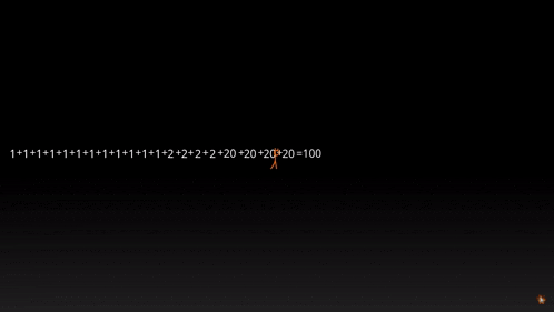 a black background with a line of numbers and a person standing in the middle of it .