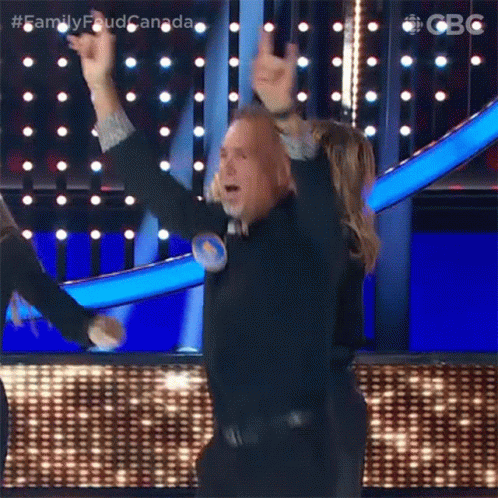 Rock And Roll Family Feud Canada GIF - Rock And Roll Family Feud Canada Yay GIFs