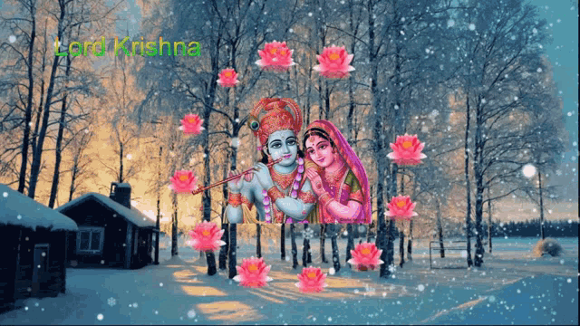 Sh Krishna Snow GIF - Sh Krishna Snow Spin GIFs