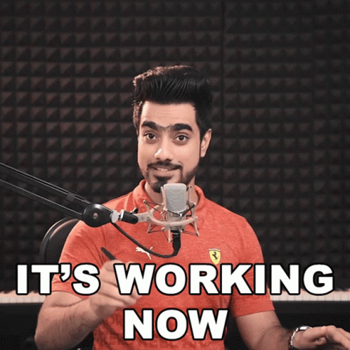 Its Working Now Unmesh Dinda GIF - Its Working Now Unmesh Dinda Piximperfect GIFs