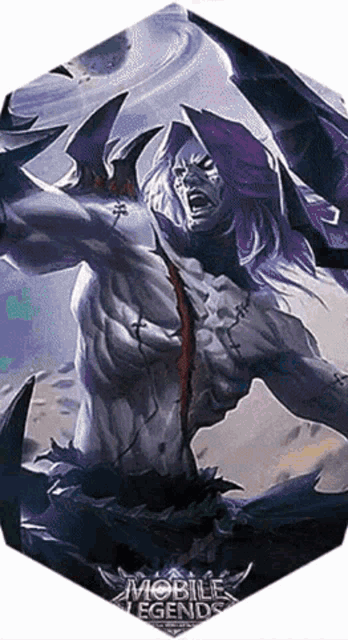 a mobile legends character with a sword and shield