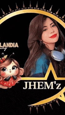 a picture of a girl with the name jhem 'z