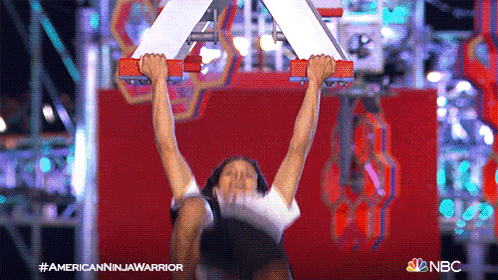 Completing The Obstacle Course Ethan Bartnicki GIF - Completing The Obstacle Course Ethan Bartnicki American Ninja Warrior GIFs