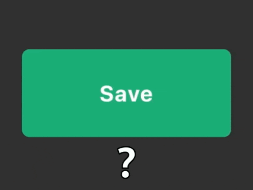 a green button that says saved on it